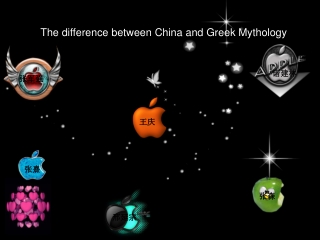 The difference between China and Greek Mythology