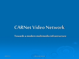 CARNet Video Network
