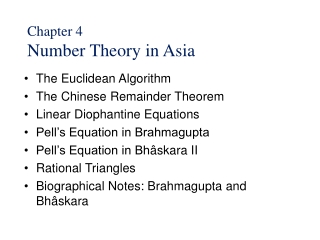 Chapter 4 Number Theory in Asia