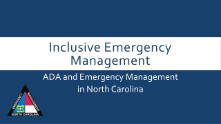 Inclusive Emergency Management