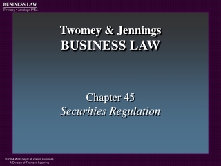 Twomey &amp; Jennings BUSINESS LAW