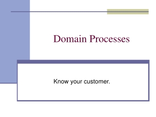 Domain Processes