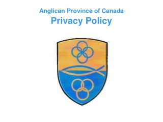 Anglican Province of Canada Privacy Policy