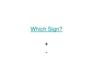 Which Sign?