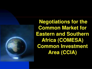 Background to the CCIA: Strengthening Regional Integration