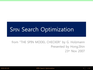 S PIN  Search Optimization