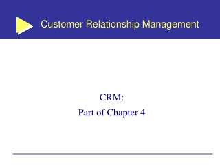 Customer Relationship Management