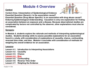 Module 4 Overview Context