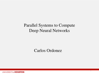 Parallel Systems to Compute Deep Neural Networks