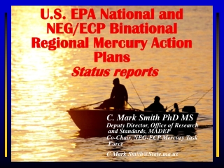 U.S. EPA National and  NEG/ECP Binational Regional Mercury Action Plans Status reports