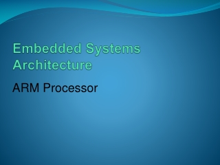 Embedded Systems Architecture