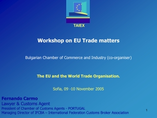 Workshop on EU Trade matters