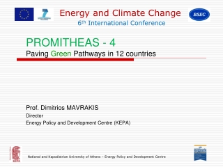 PROMITHEAS - 4 Paving  Green  Pathways in 12 countries