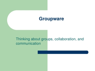 Groupware