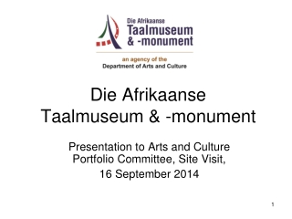 Die Afrikaanse  Taalmuseum &amp; -monument