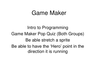 Game Maker