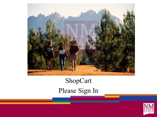 ShopCart Please Sign In