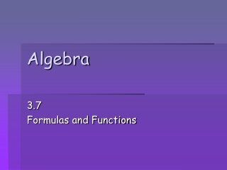 Algebra