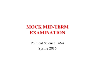 MOCK MID-TERM  EXAMINATION