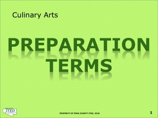 Preparation Terms