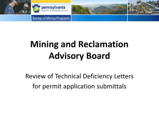 Mining and Reclamation  Advisory Board