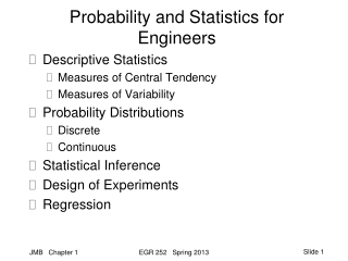 Probability and Statistics for Engineers