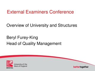 External Examiners Conference