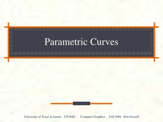 Parametric Curves