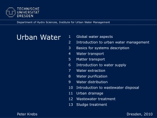 Urban Water