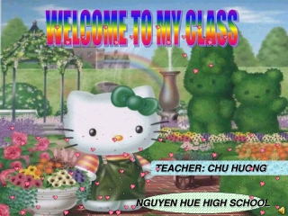 WELCOME TO MY CLASS