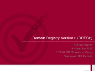 Domain Registry Version 2 (DREG2)