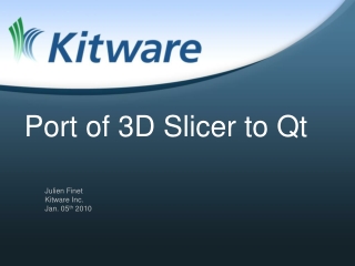 Port of 3D Slicer to Qt