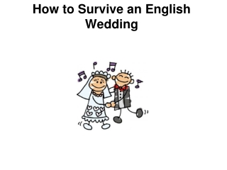 How to Survive an English Wedding