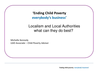 ‘Ending child poverty   everybody’s business’