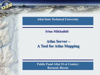 Atlas Server –  A Tool for Atlas Mapping