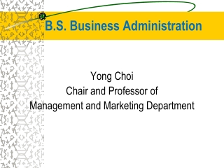B.S. Business Administration
