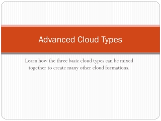 Advanced Cloud Types