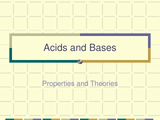 Acids and Bases