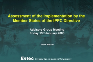 Assessment of the Implementation by the Member States of the IPPC Directive