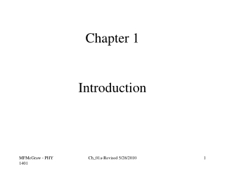 Chapter 1 Introduction