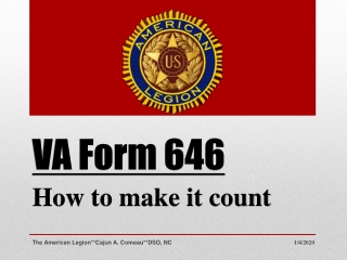 VA Form 646