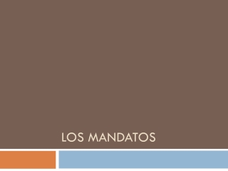 Los Mandatos