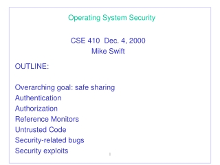 Operating System Security