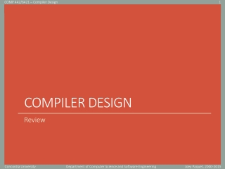 Compiler design