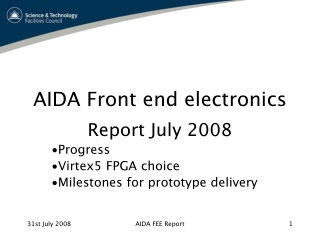 AIDA Front end electronics