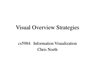 Visual Overview Strategies