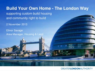 Build Your Own Home - The London Way supporting custom build housing  and community right to build