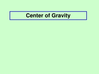 Center of Gravity