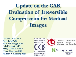 Update on the CAR Evaluation of Irreversible Compression for Medical Images