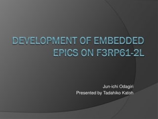 Development of Embedded EPICS on F3RP61-2L